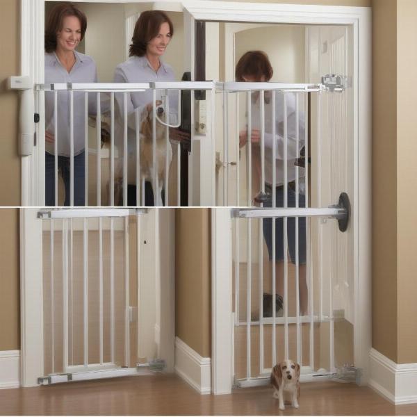 Adjustable Dog Gate Installation