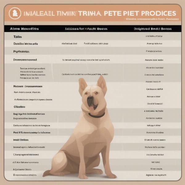 Airline Pet Policy Chart