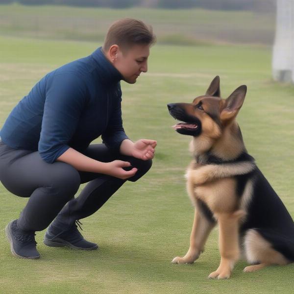 Alsatian obedience training