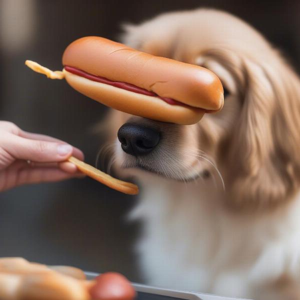 Safe hot dog bun consumption for dogs