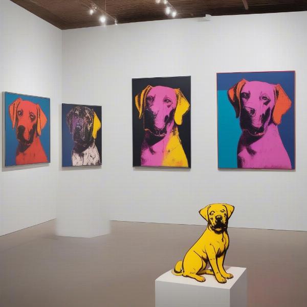 Andy Warhol Dog Pop Art Exhibition