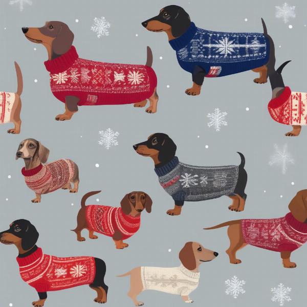 Winter shirts for dachshunds