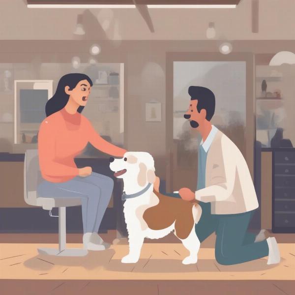 Asking Questions to a Dog Groomer