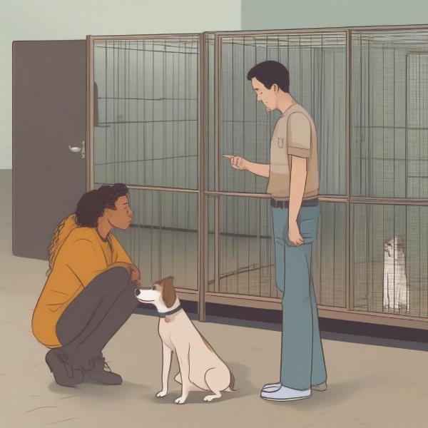 Asking Questions to Dog Kennel Staff