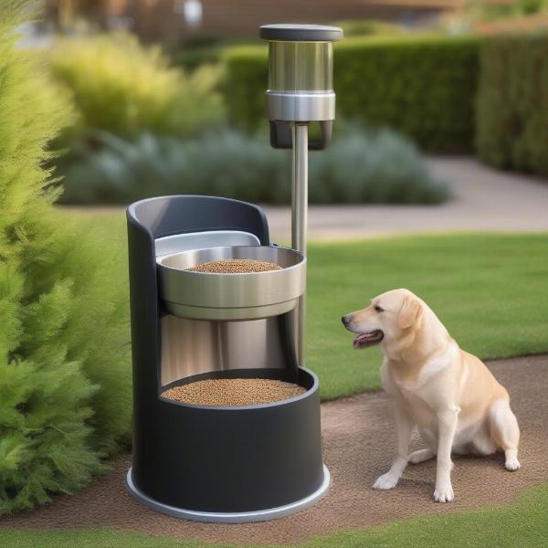 Automatic Dog Feeder for Outdoor Use