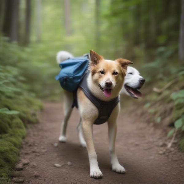 Dog backpacks for long walks