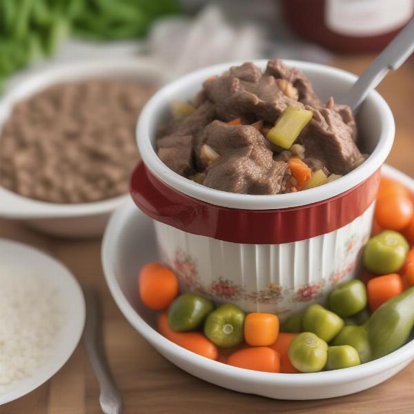 Beef and Vegetable Crockpot Dog Food