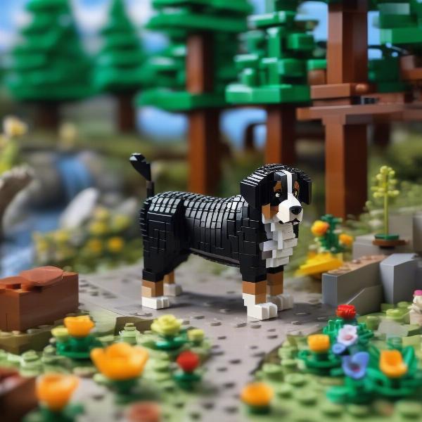 Displaying Your Bernese Mountain Dog Lego Creation