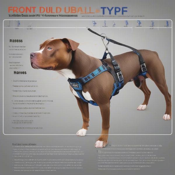 Different types of harnesses for Pitbulls