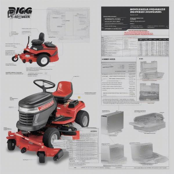 Example of a Big Dog Mower Parts Catalog