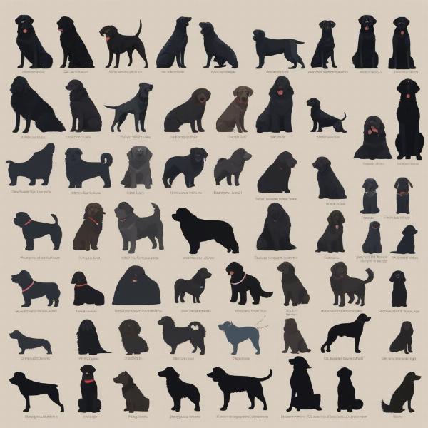 Variety of Black Dog Breeds