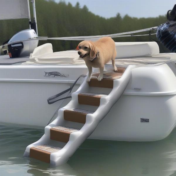 Different types of boat dog stairs