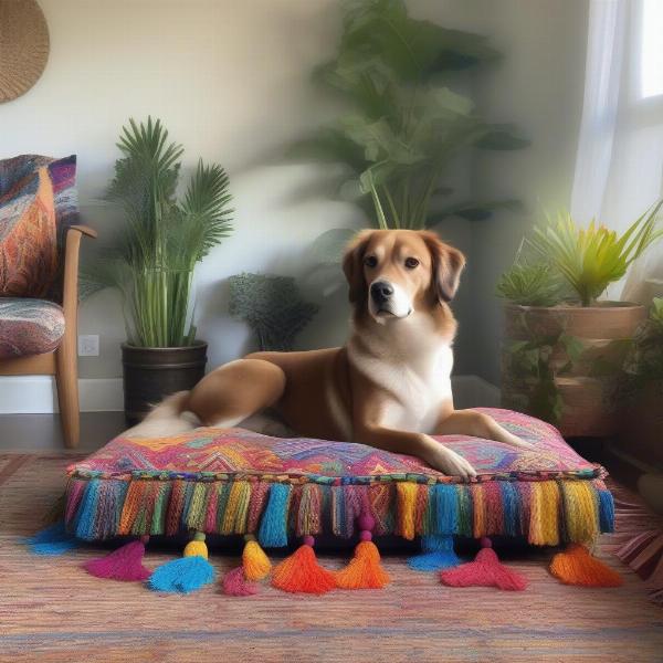 Bohemian Dog Bed Ideas