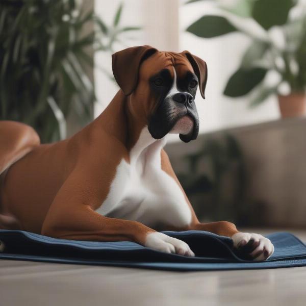 Boxer Dog Cooling Down