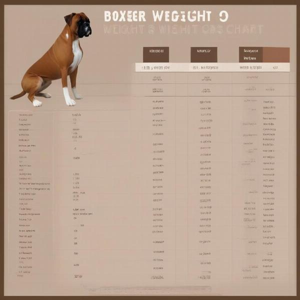 Boxer Dog Weight Chart