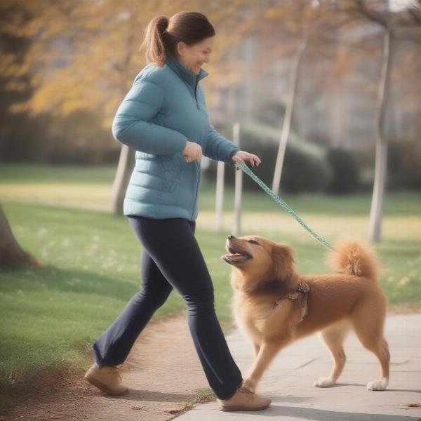 Training a Dog with a Braided Leash