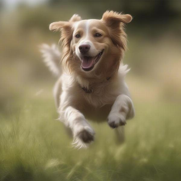 Dog Playing Outdoors Protected by Bravecto