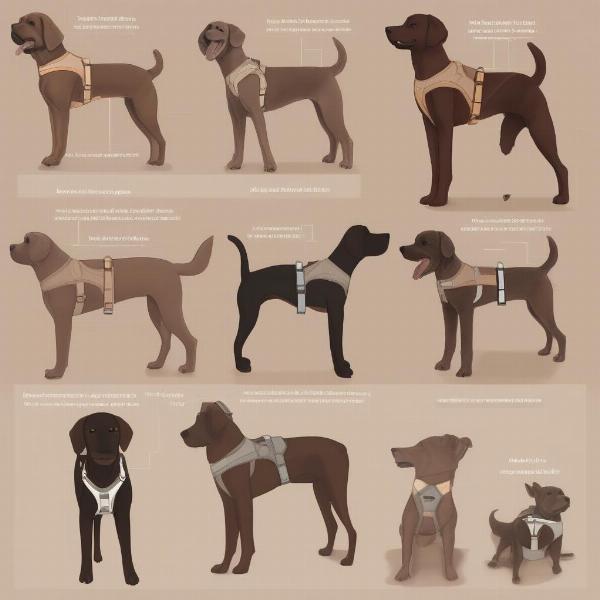 Different Types of Brown Dog Harnesses