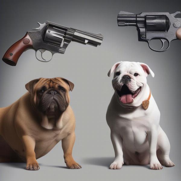 Bull Dog Firearm and Bulldog Dog