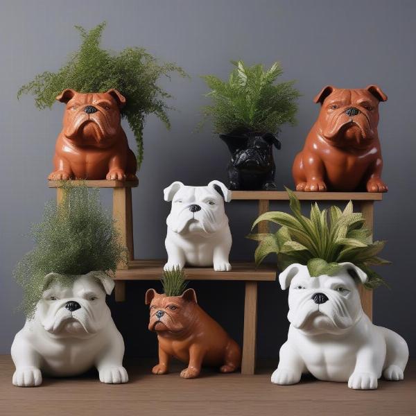 Different types of bull dog planters