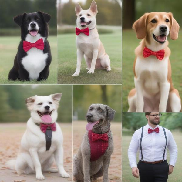 Different occasions for dog bow ties