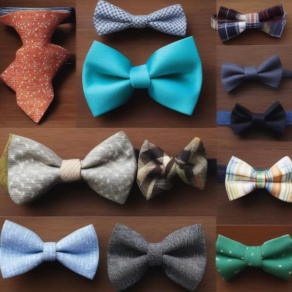 Different bow tie styles for dogs