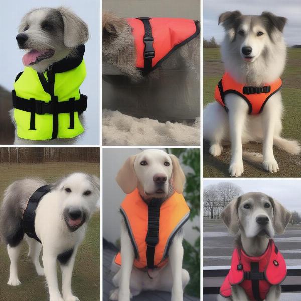 Different types of dog coats