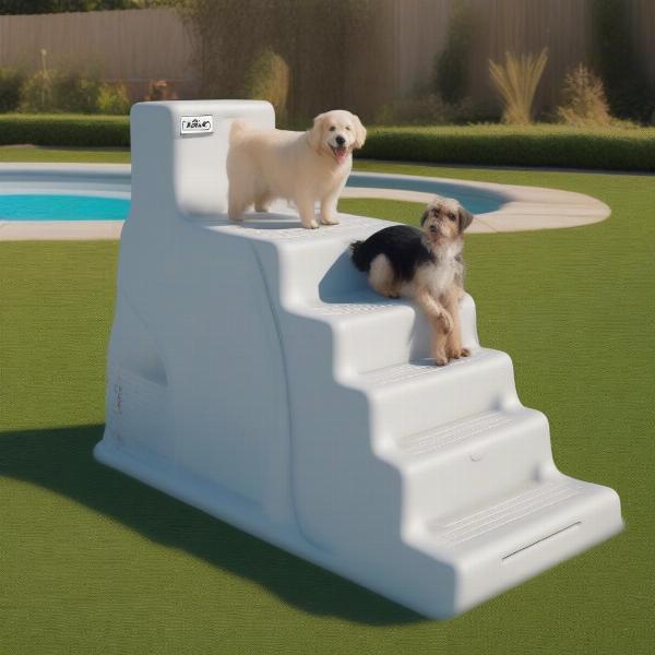 Types of pool steps for dogs