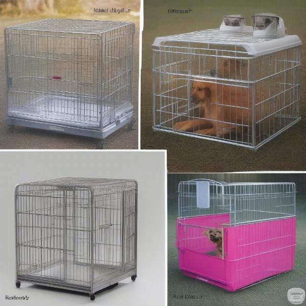 Different types of dog cages for pickup trucks