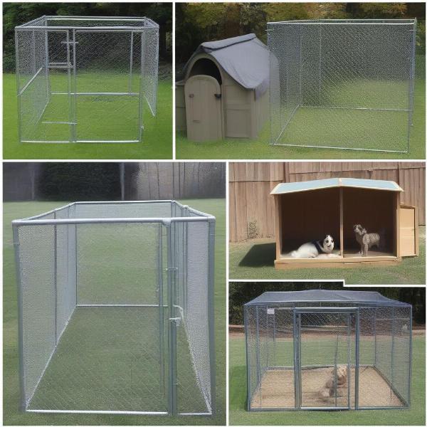 Different types of outdoor dog pens