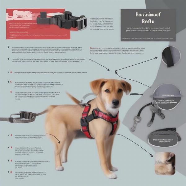 Different types of dog seat belts