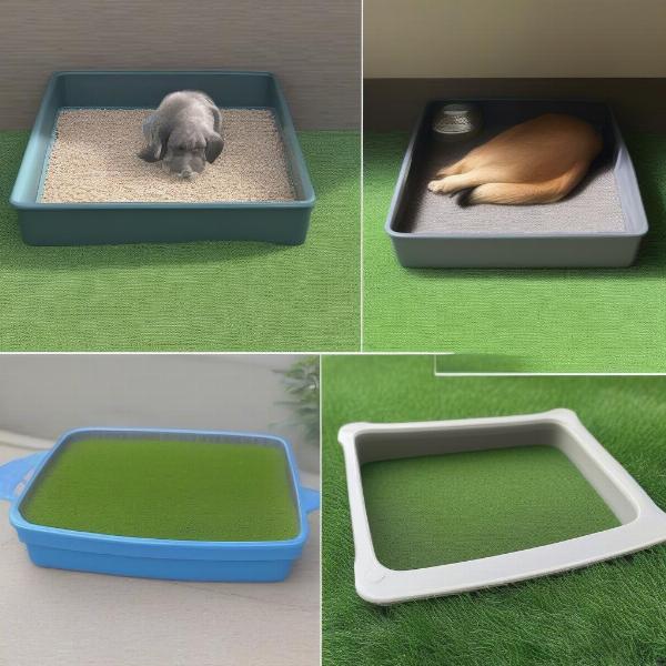 Different types of dog litter boxes