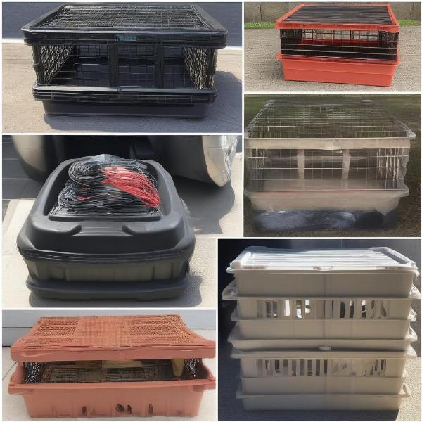 Different types of car dog crates for large breeds