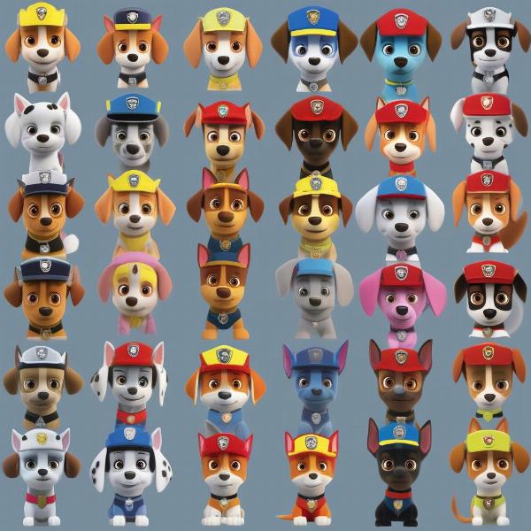 Different Paw Patrol Characters