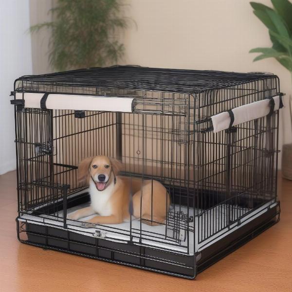 Safety features of a dog crate for 50 lbs dogs