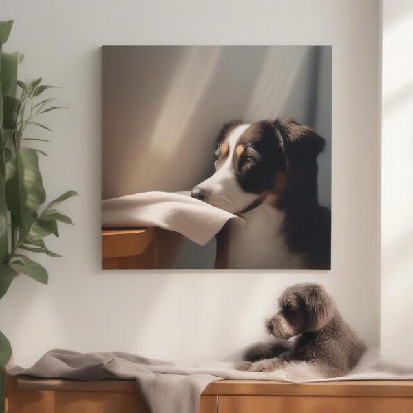 Caring for Your Dog Canvas Print