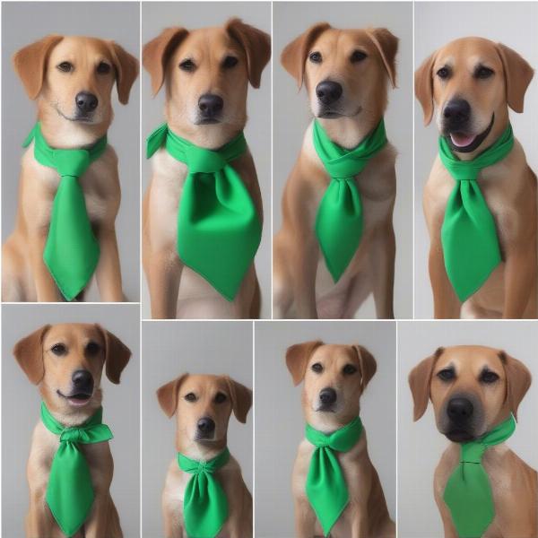 Stylish Ways to Tie a Green Dog Bandana