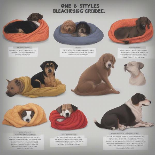 Dog sleeping styles