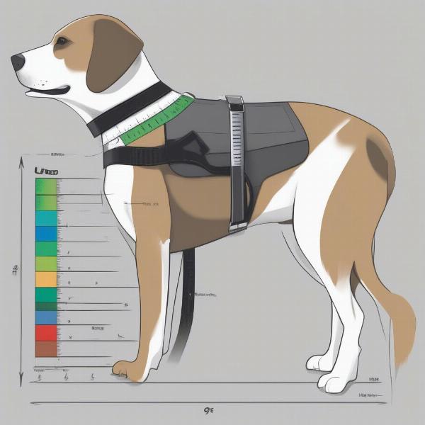 Choosing the right size for a dog harness