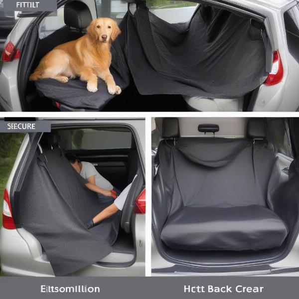 How to install a back seat car cover for dogs