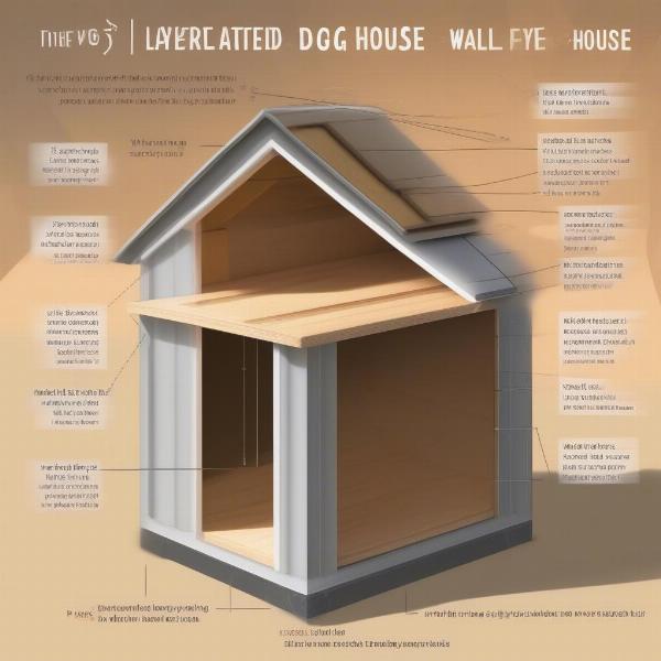 Insulation and climate control for outdoor dog houses