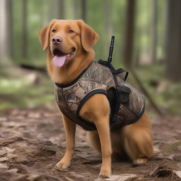 Camo Dog Vest for Hunting