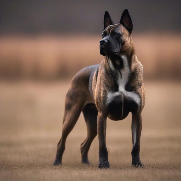 Canada Presa Dog Standing Proudly