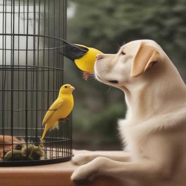 Canary and Dog Safe Interaction