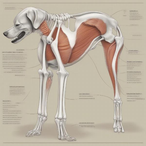 Anatomy of a Dog's Hind Leg