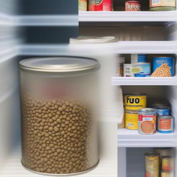 Tips for storing canned dog food