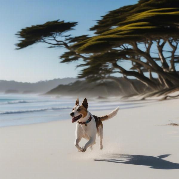 Dog-friendly Carmel Beach in Monterey CA