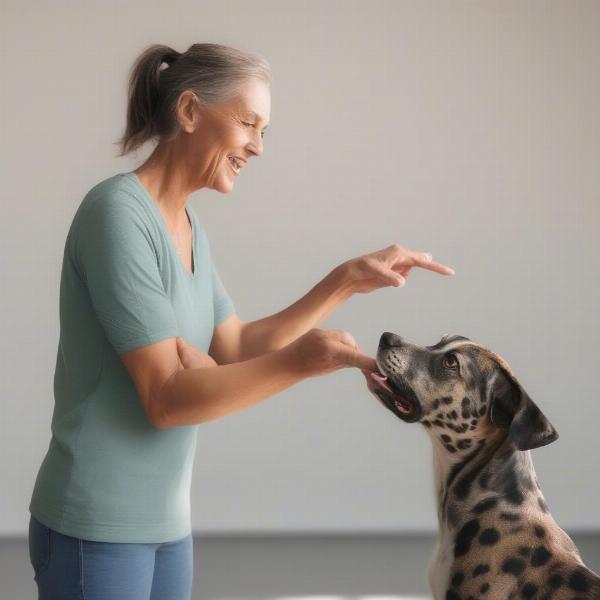 Catahoula Dog Receiving Training