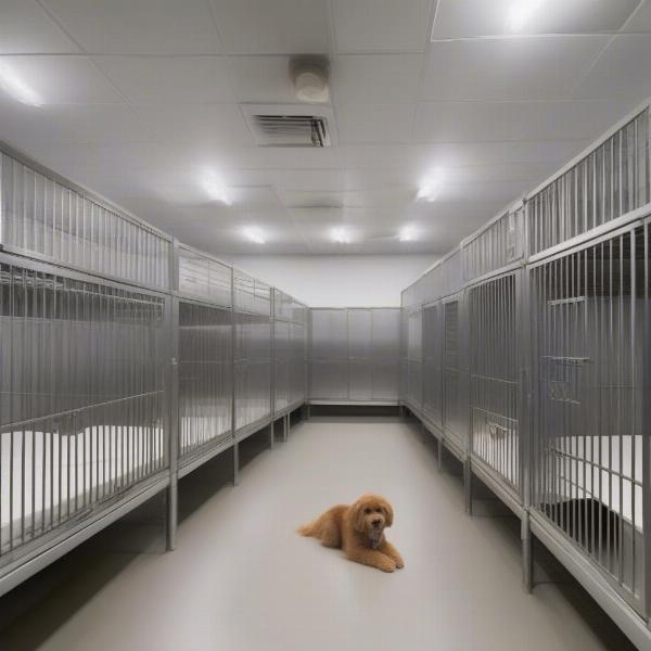 Clean and hygienic dog kennel facility in Chapel Hill