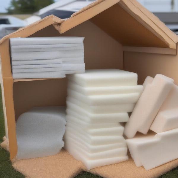 Insulation materials for large dog houses